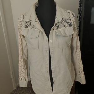 Laced & Denim Shirt